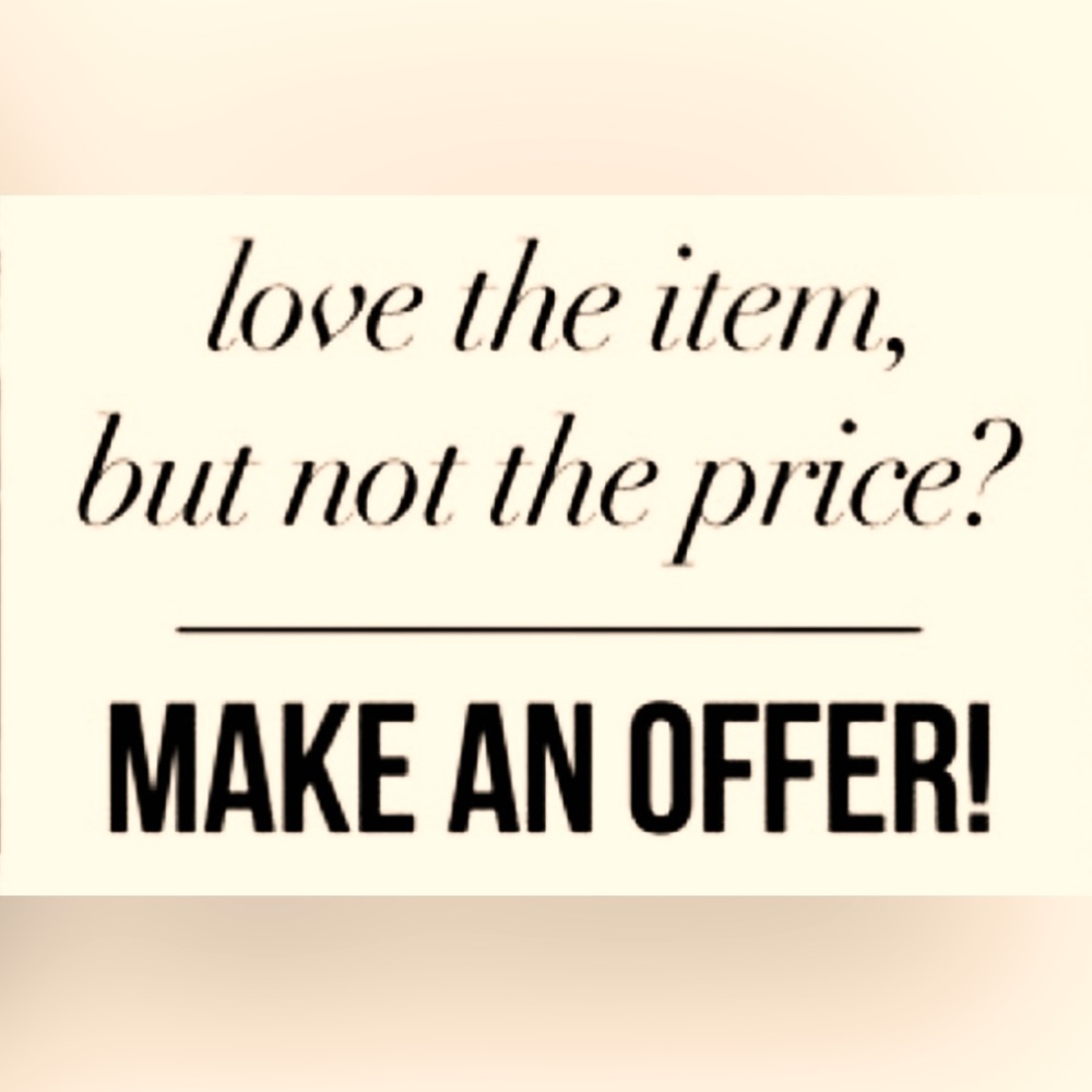 DON’T BE SHY🌷🌷ALL OFFERS ACCEPTED OR COUNTERED TO THE LEAST POSSIBLE PRICE. 🌷🌷